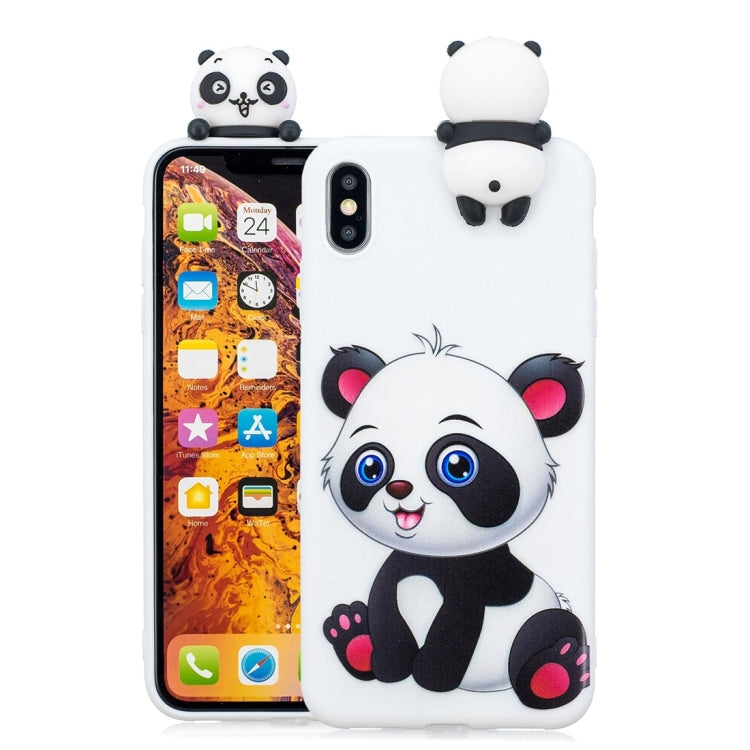 For iPhone XR Shockproof Cartoon TPU Protective Case(Panda) - More iPhone Cases by buy2fix | Online Shopping UK | buy2fix