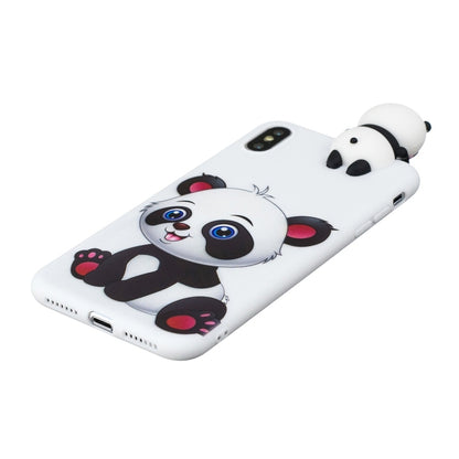 For iPhone XR Shockproof Cartoon TPU Protective Case(Panda) - More iPhone Cases by buy2fix | Online Shopping UK | buy2fix