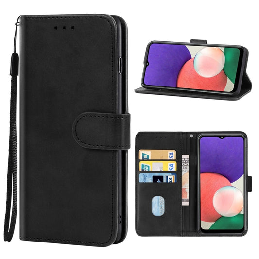 Leather Phone Case For Samsung Galaxy A22 5G SC-56B JP Version(Black) - Galaxy Phone Cases by buy2fix | Online Shopping UK | buy2fix