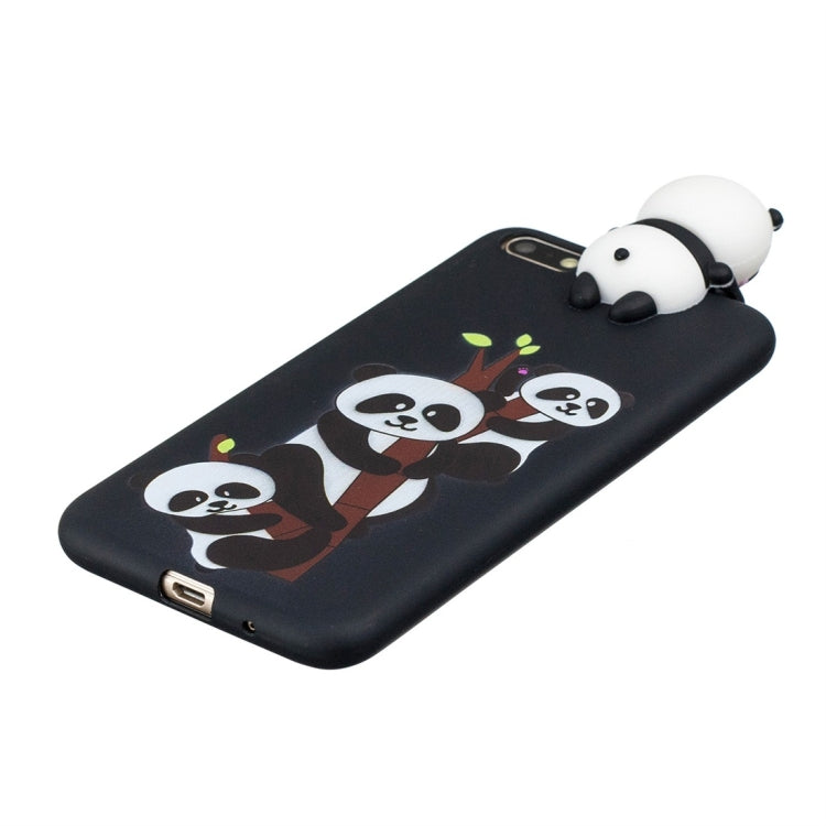 For Huawei Y5 (2018) Shockproof Cartoon TPU Protective Case(Three Pandas) - Huawei Cases by buy2fix | Online Shopping UK | buy2fix