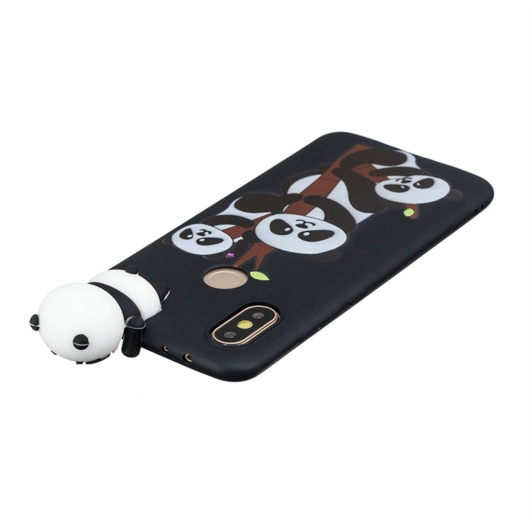 For Huawei Y6 (2019) Shockproof Cartoon TPU Protective Case(Three Pandas) - Huawei Cases by buy2fix | Online Shopping UK | buy2fix