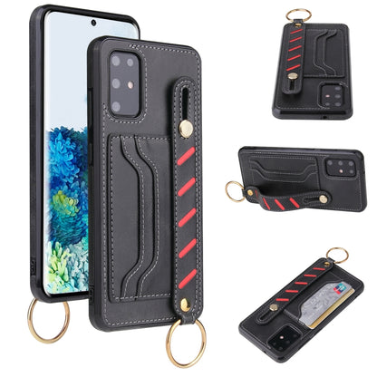 For Samsung Galaxy S20 Wristband Wallet Leather Phone Case(Black) by buy2fix