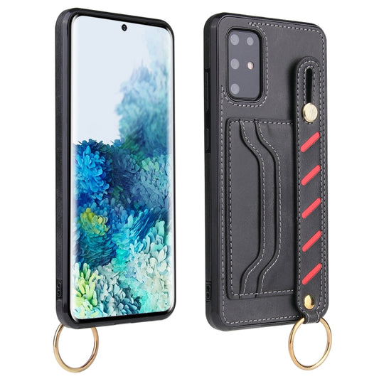 For Samsung Galaxy S20 Wristband Wallet Leather Phone Case(Black) by buy2fix
