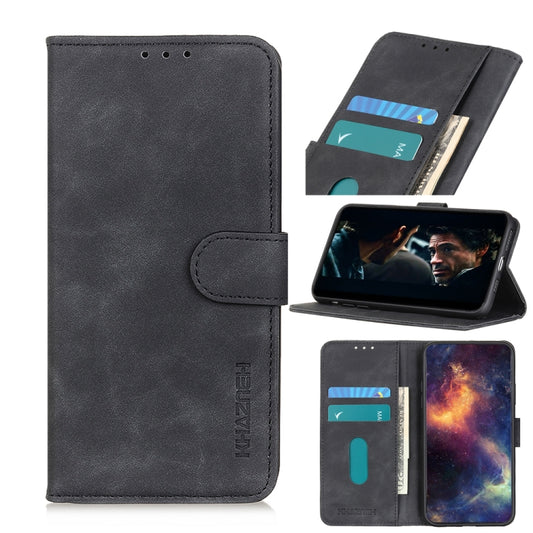 For Galaxy S20 Ultra Retro Texture PU + TPU Horizontal Flip Leather Case with Holder & Card Slots & Wallet(Black) by buy2fix