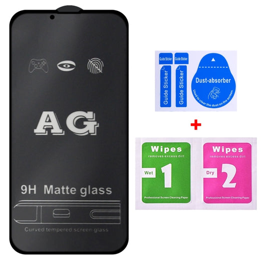 For iPhone 13 Pro Max AG Matte Frosted Full Cover Tempered Glass Film by buy2fix