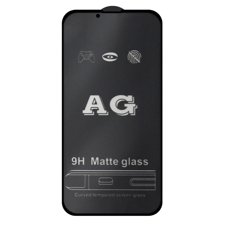 For iPhone 16e / 13 / 13 Pro 25pcs AG Matte Frosted Full Cover Tempered Glass Film by buy2fix