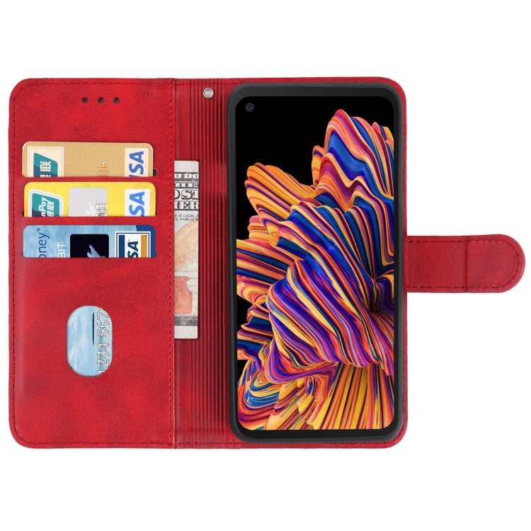 Leather Phone Case For Samsung Galaxy Xcover Pro(Red) - Galaxy Phone Cases by buy2fix | Online Shopping UK | buy2fix