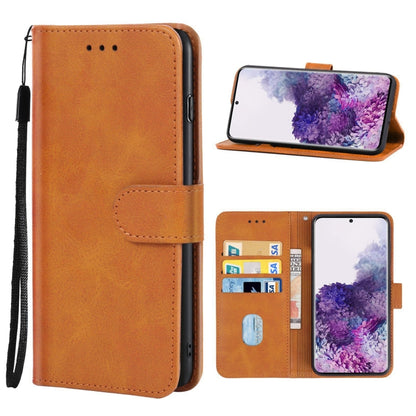 For Samsung Galaxy S20+ Leather Phone Case(Brown) by buy2fix