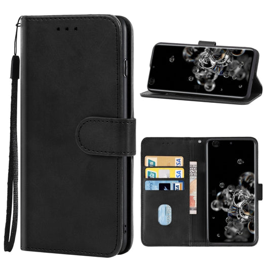 For Samsung Galaxy S20 Ultra Leather Phone Case(Black) - Galaxy Phone Cases by buy2fix | Online Shopping UK | buy2fix