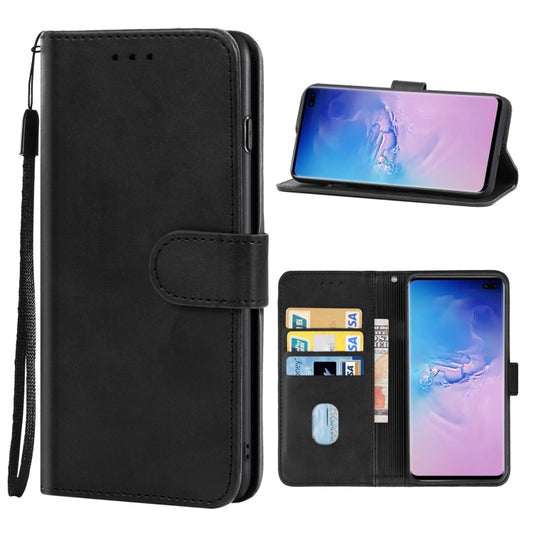 For Samsung Galaxy S10 Plus Leather Phone Case(Black) by buy2fix