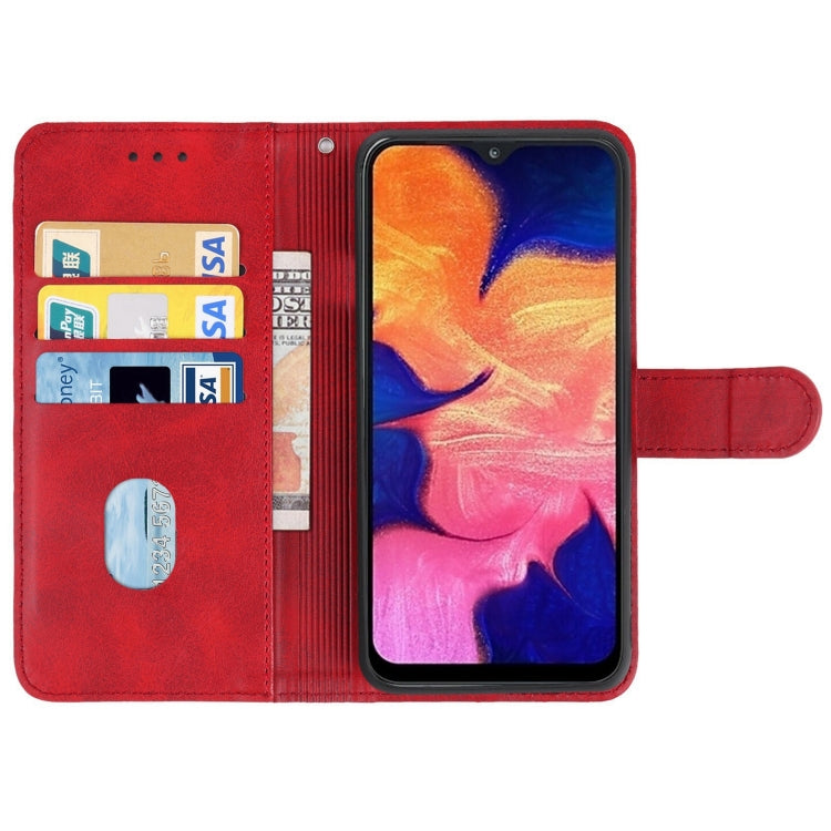 For Samsung Galaxy A10 Leather Phone Case(Red) - Galaxy Phone Cases by buy2fix | Online Shopping UK | buy2fix