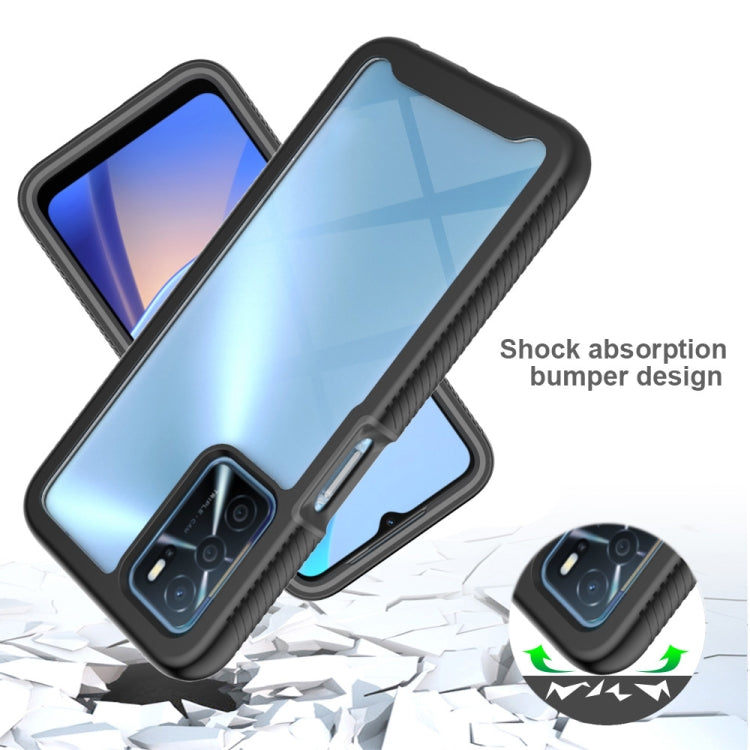 For OPPO A16 Starry Sky PC + TPU Phone Case with PET Film(Black) - OPPO Cases by buy2fix | Online Shopping UK | buy2fix