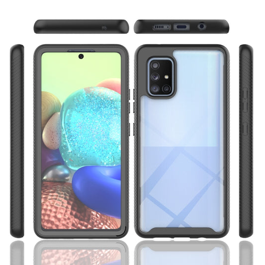 For Samsung Galaxy A71 5G Starry Sky PC + TPU Phone Case with PET Film(Royal Blue) by buy2fix