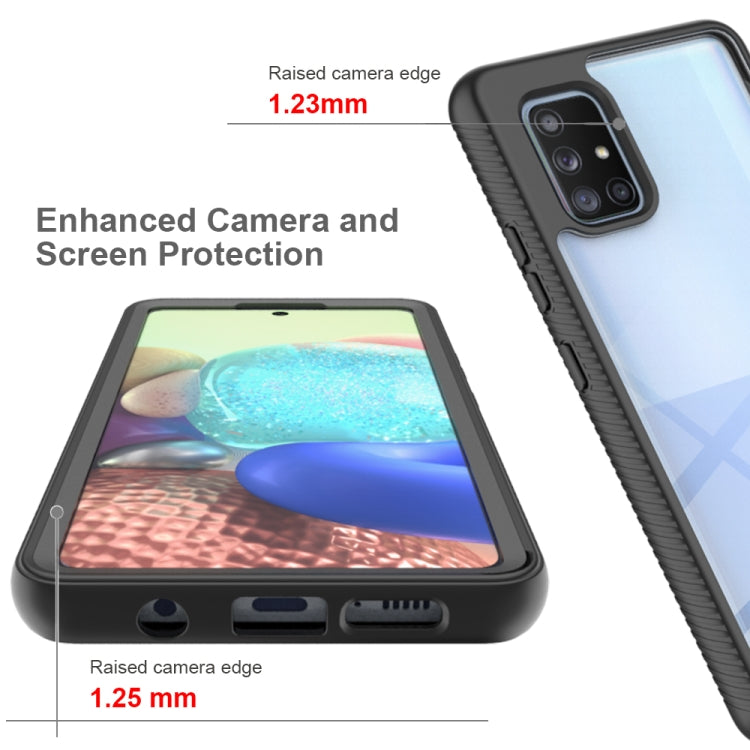 For Samsung Galaxy A71 5G Starry Sky PC + TPU Phone Case with PET Film(Royal Blue) by buy2fix