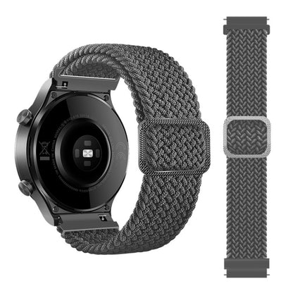 For Samsung Galaxy Watch4 40mm/44mm Nylon Braided Elasticity Watch Band(Grey) by buy2fix