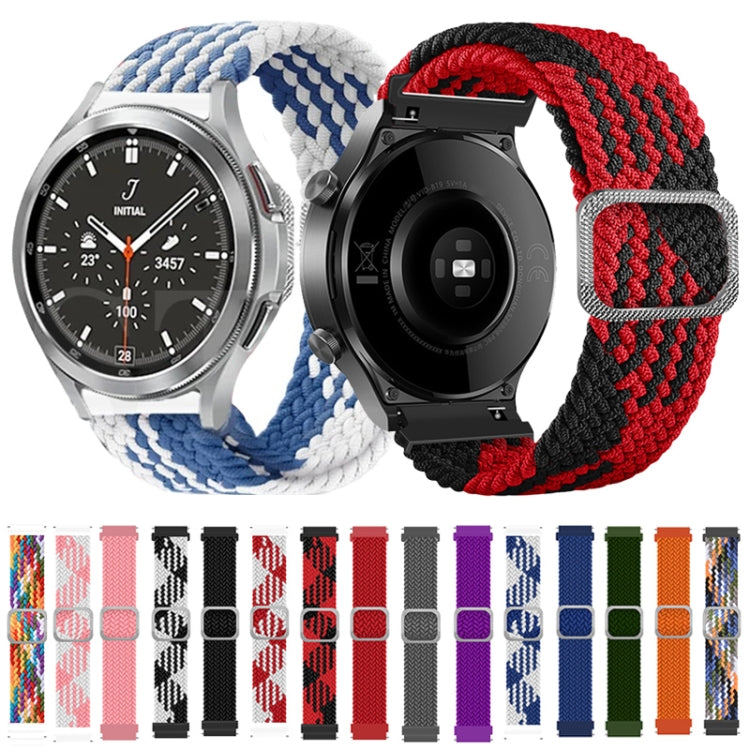 For Samsung Galaxy Watch4 40mm/44mm Nylon Braided Elasticity Watch Band(Red) - Watch Bands by buy2fix | Online Shopping UK | buy2fix