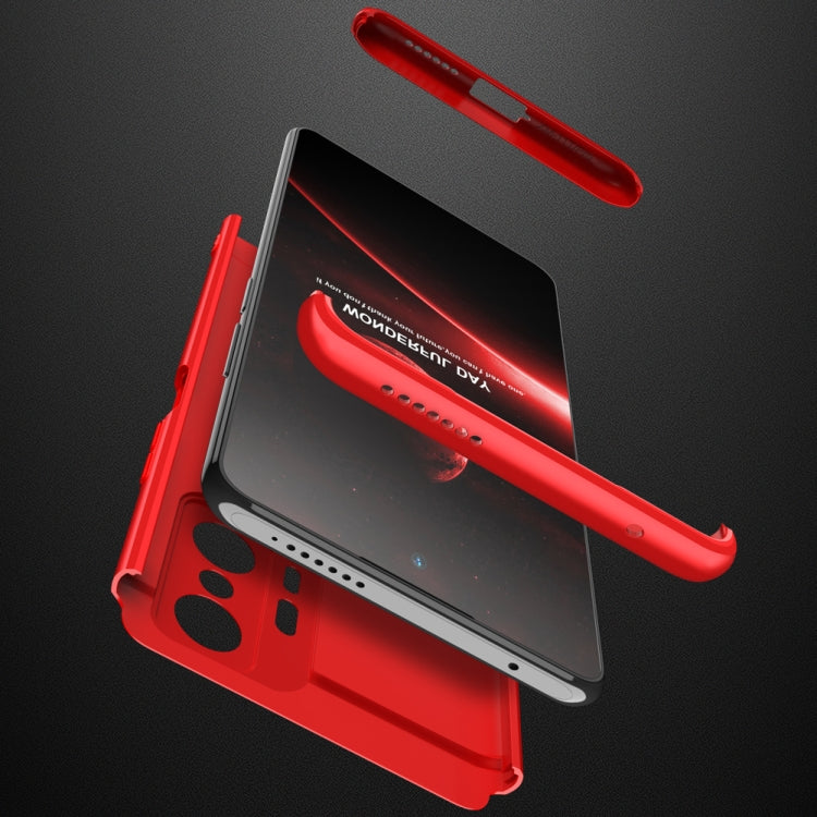 For Xiaomi Mi 11T GKK Three Stage Splicing Full Coverage PC Phone Case(Red) - Xiaomi Cases by GKK | Online Shopping UK | buy2fix