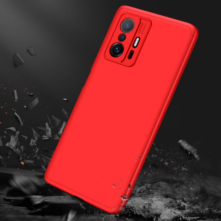 For Xiaomi Mi 11T GKK Three Stage Splicing Full Coverage PC Phone Case(Red) - Xiaomi Cases by GKK | Online Shopping UK | buy2fix