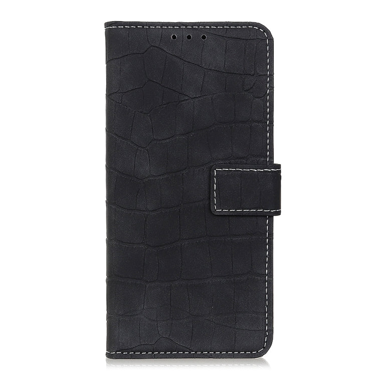 For Galaxy S20 Magnetic Crocodile Texture Horizontal Flip Leather Case with Holder & Card Slots & Wallet(Black) by buy2fix