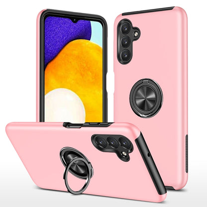 For Samsung Galaxy A13 5G PC + TPU Magnetic Phone Case with Invisible Ring Holder(Rose Gold) by buy2fix