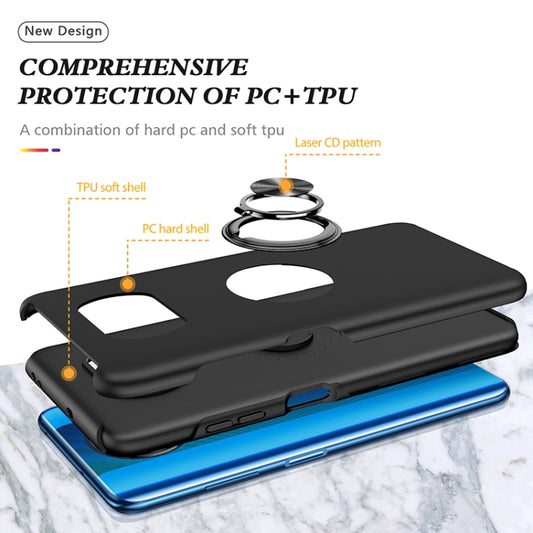 For Xiaomi Poco X3 NFC / X3 PC + TPU Magnetic Phone Case with Invisible Ring Holder(Black) by buy2fix