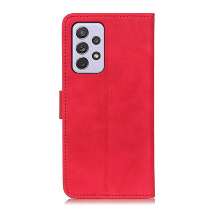 For Samsung Galaxy A73 5G KHAZNEH Retro Texture Horizontal Flip Leather Phone Case(Red) by buy2fix