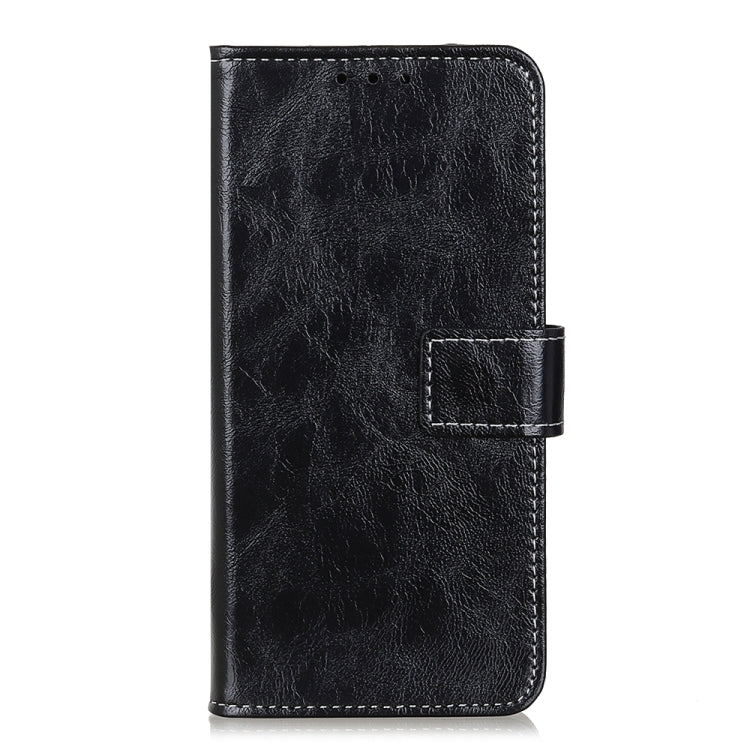 For Samsung Galaxy A73 5G Retro Crazy Horse Texture Horizontal Flip Leather Phone Case(Black) by buy2fix