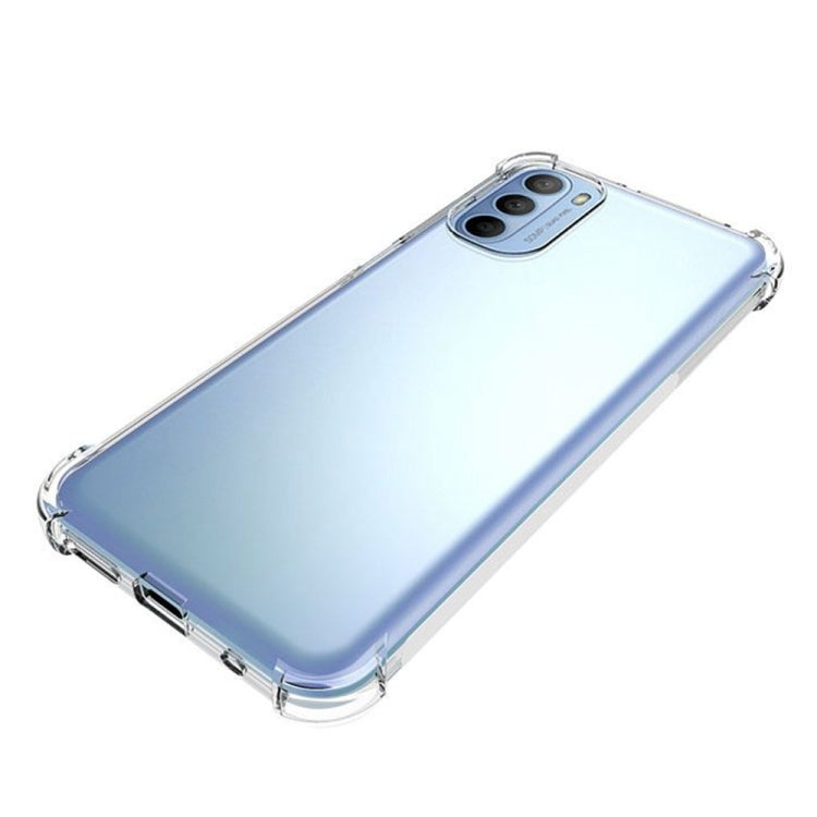 For Motorola Moto G31 Shockproof Non-slip Thickening TPU Phone Case(Transparent) - Motorola Cases by buy2fix | Online Shopping UK | buy2fix