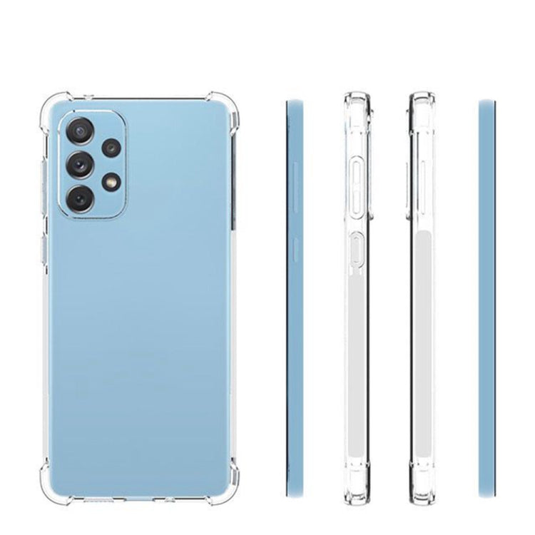 For Samsung Galaxy A73 Shockproof Non-slip Thickening TPU Phone Case(Transparent) by buy2fix