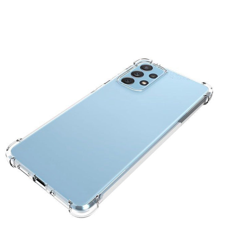 For Samsung Galaxy A73 Shockproof Non-slip Thickening TPU Phone Case(Transparent) by buy2fix