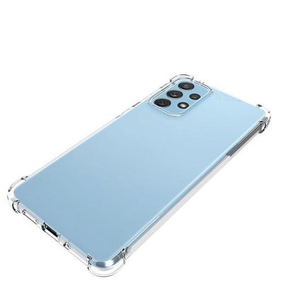 For Samsung Galaxy A73 Shockproof Non-slip Thickening TPU Phone Case(Transparent) by buy2fix