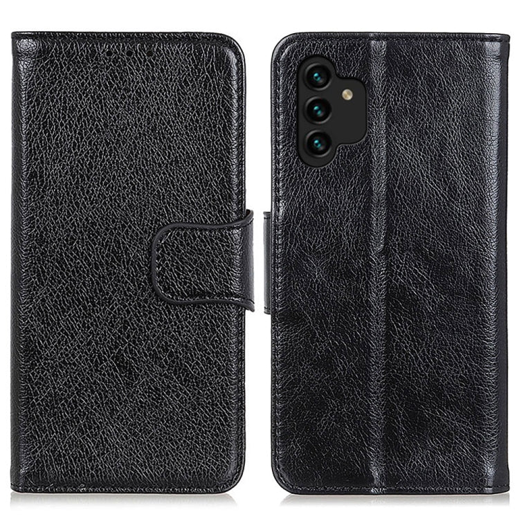 For Samsung Galaxy A13 4G Nappa Texture Horizontal Flip Leather Phone Case(Black) by buy2fix