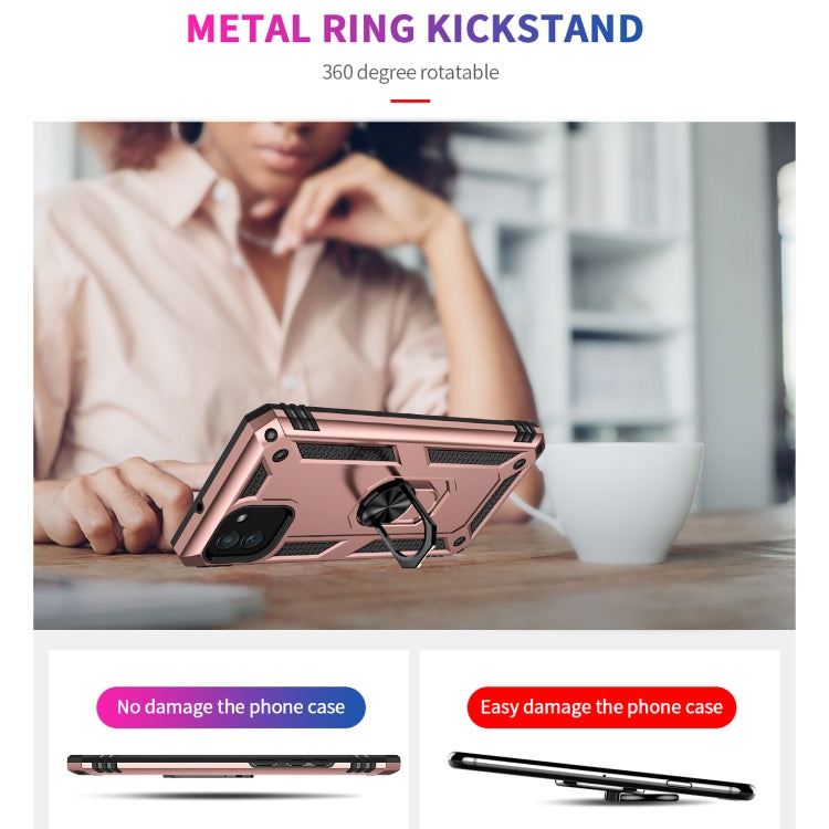 For Samsung Galaxy A03 164mm Version Shockproof TPU + PC Phone Case(Rose Gold) by buy2fix