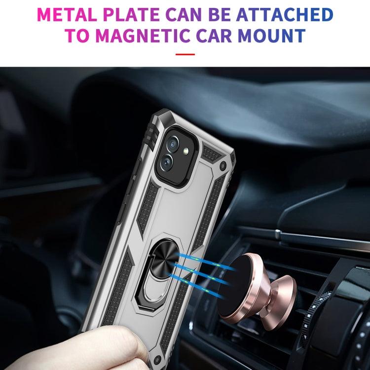 For Samsung Galaxy A03 164mm Version Shockproof TPU + PC Phone Case(Silver) by buy2fix