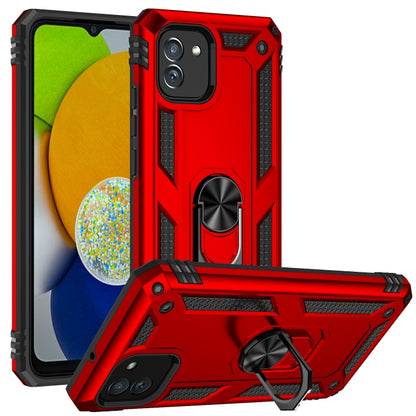 For Samsung Galaxy A03 166mm Version Shockproof TPU + PC Phone Case(Red) by buy2fix