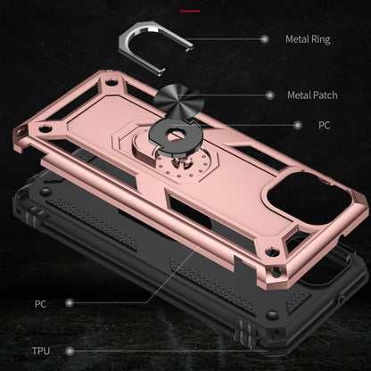 For Samsung Galaxy A03 166mm Version Shockproof TPU + PC Phone Case(Rose Gold) by buy2fix