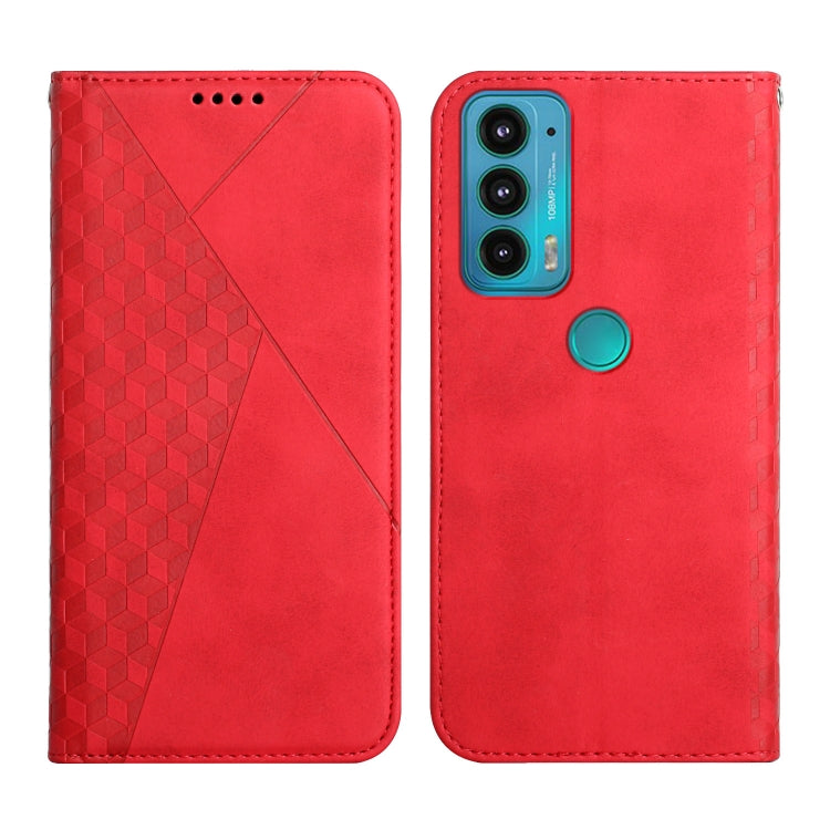 For Motorola Edge 20 Skin Feel Magnetic Leather Phone Case(Red) - Motorola Cases by buy2fix | Online Shopping UK | buy2fix