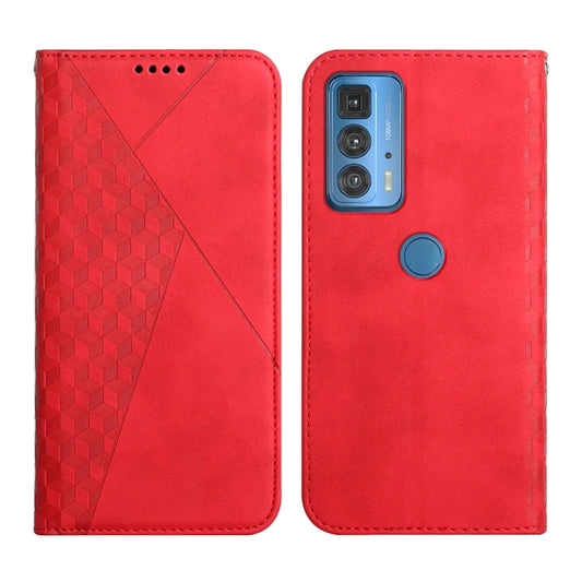 For Motorola Edge 20 Pro Skin Feel Magnetic Leather Phone Case(Red) - Motorola Cases by buy2fix | Online Shopping UK | buy2fix