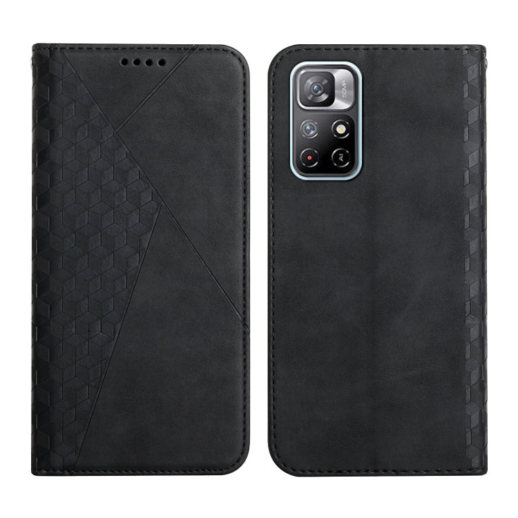 For Xiaomi Redmi Note 11 5G Skin Feel Magnetic Leather Phone Case(Black) by buy2fix