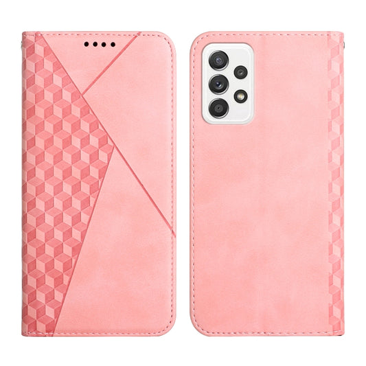 For Samsung Galaxy A33 5G Skin Feel Magnetic Leather Phone Case(Rose Gold) by buy2fix