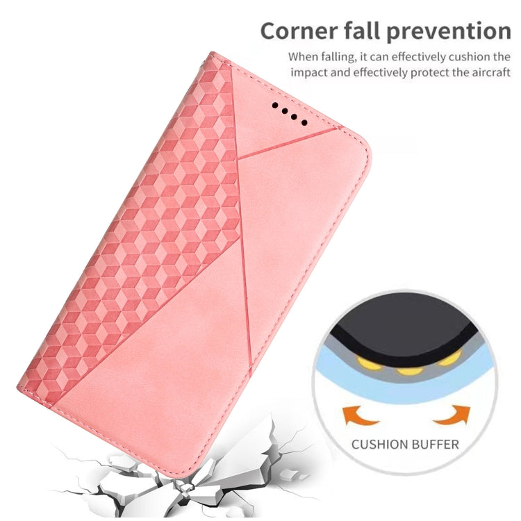 For Samsung Galaxy A53 5G Skin Feel Magnetic Leather Phone Case(Rose Gold) by buy2fix