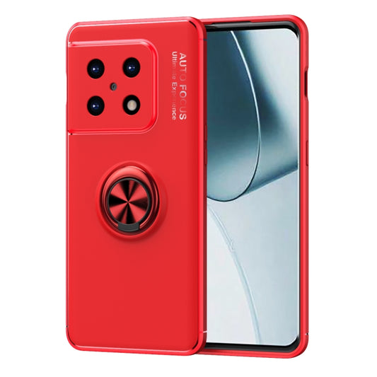 For OnePlus 10 Pro 5G Metal Ring Holder 360 Degree Rotating TPU Phone Case(Red) - OnePlus Cases by buy2fix | Online Shopping UK | buy2fix