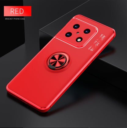 For OnePlus 10 Pro 5G Metal Ring Holder 360 Degree Rotating TPU Phone Case(Red) - OnePlus Cases by buy2fix | Online Shopping UK | buy2fix