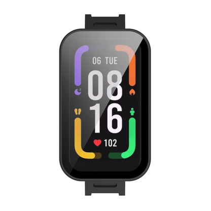 For Xiaomi Redmi Smart Band Pro PC + Tempered Glass Watch Protective Case(Black) - Watch Cases by buy2fix | Online Shopping UK | buy2fix