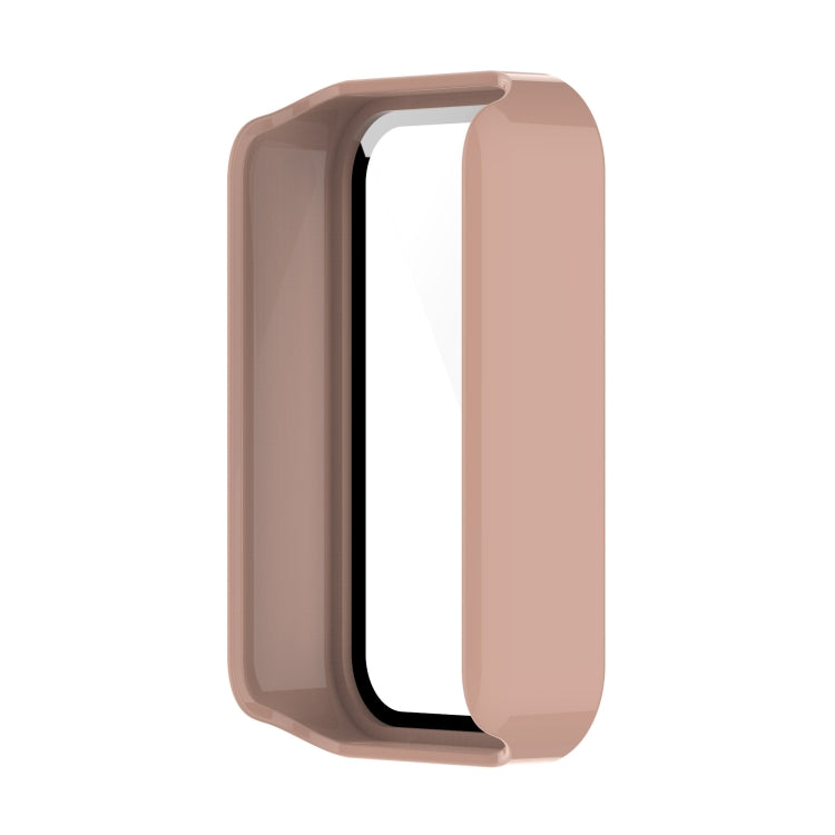 For Xiaomi Redmi Smart Band Pro PC + Tempered Glass Watch Protective Case(Pink) - Watch Cases by buy2fix | Online Shopping UK | buy2fix