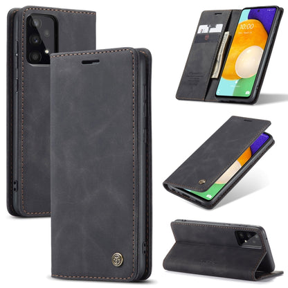 For Samsung Galaxy A53 5G CaseMe 013 Multifunctional Horizontal Flip Leather Phone Case(Black) - Galaxy Phone Cases by CaseMe | Online Shopping UK | buy2fix