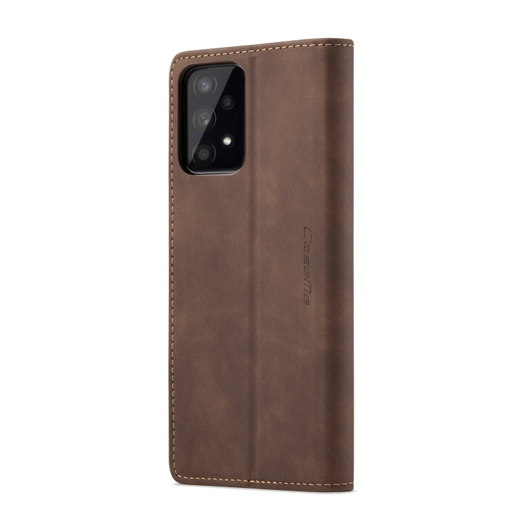 For Samsung Galaxy A53 5G CaseMe 013 Multifunctional Horizontal Flip Leather Phone Case(Coffee) - Galaxy Phone Cases by CaseMe | Online Shopping UK | buy2fix