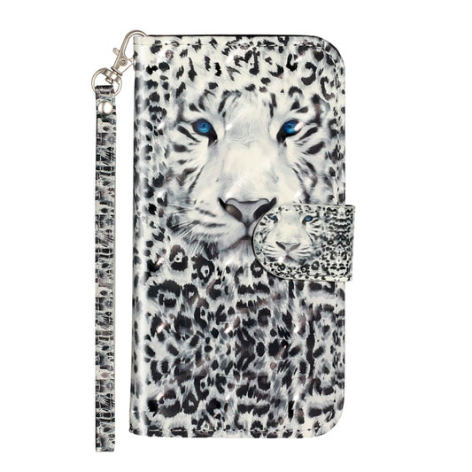 For Samsung Galaxy S22 5G 3D Pattern Horizontal Flip PU Leather Phone Case(Leopard) by buy2fix