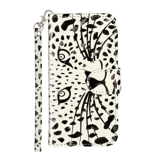 For Samsung Galaxy S22 5G 3D Pattern Horizontal Flip PU Leather Phone Case(Yellow Leopard) by buy2fix