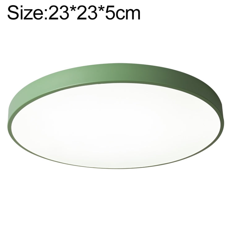 Macaron LED Round Ceiling Lamp, Stepless Dimming, Size:23cm(Green) by buy2fix